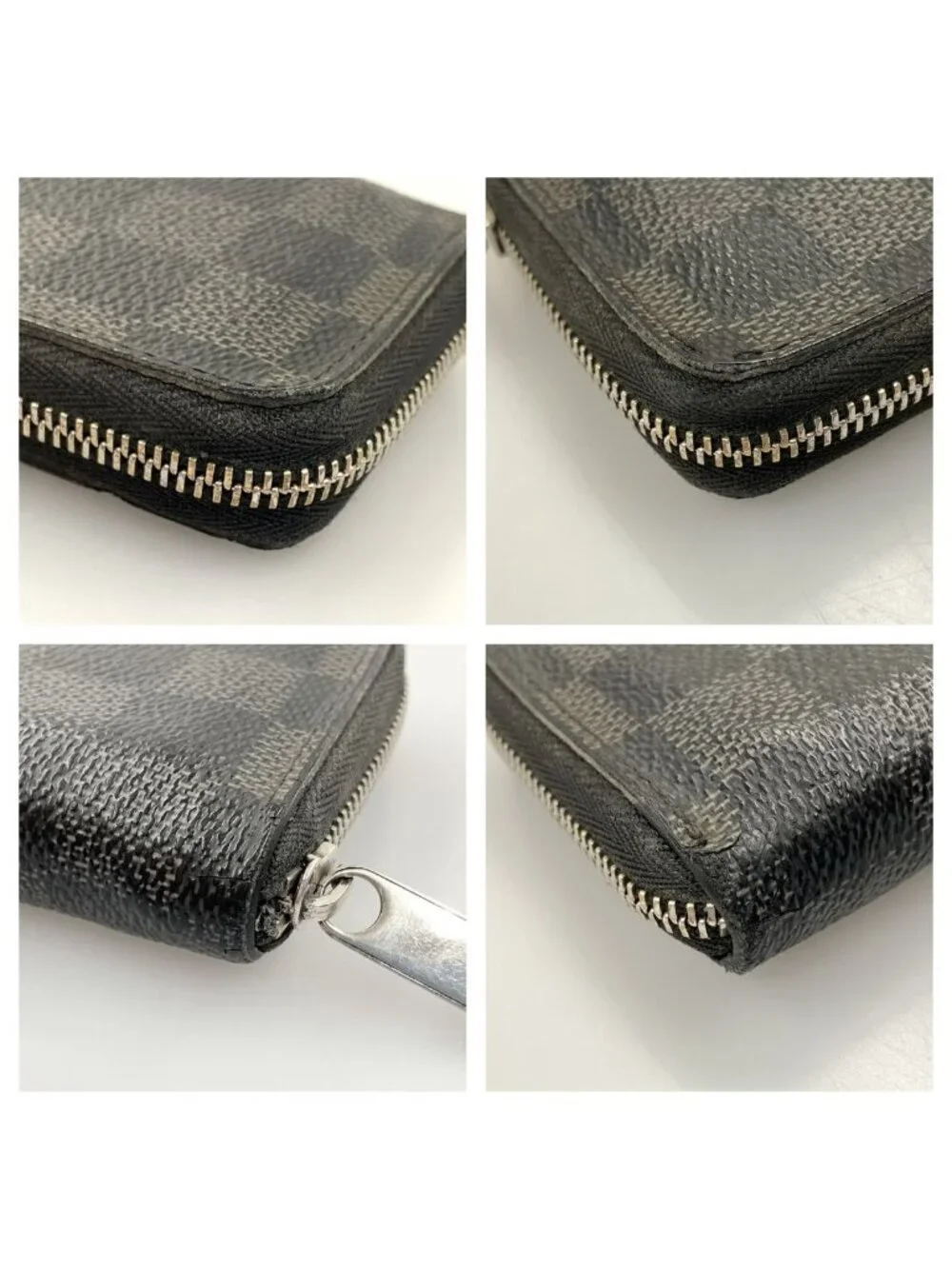 Louis Vuitton Damier Graphite Zippy Coin Purse Black